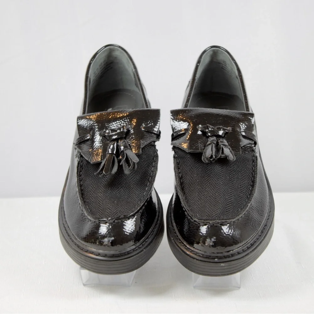 Franco Sarto Patent Platform Tassel Kili Loafer Women's Slip-On Shoes Sz 6.5 - Picture 3 of 9
